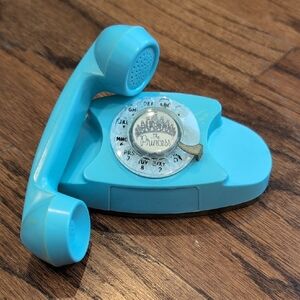 Mini Vintage Salesman Sample Princess Phone in Blue Miniature Rotary Phone